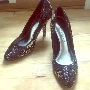 Sequin shoes